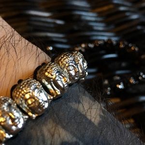 Jean Claude Buddha Charm Bracelet NWT, Silver